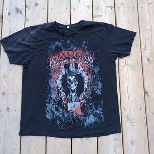 Alice Cooper Theatre of Death 2010 Tour Graphic T-Shirt Black – Men’s L